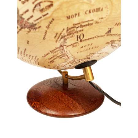 Глобус Globen Антик на подставке из натурального дерева с подсветкой 32 см