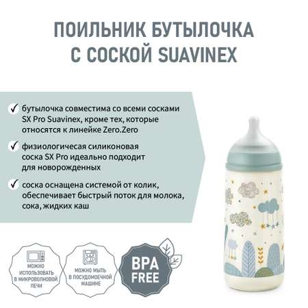 Бутылочка Suavinex Пластиковая 360 мл с соской