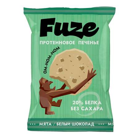 Печенье FUZE мята-белый шоколад 40г