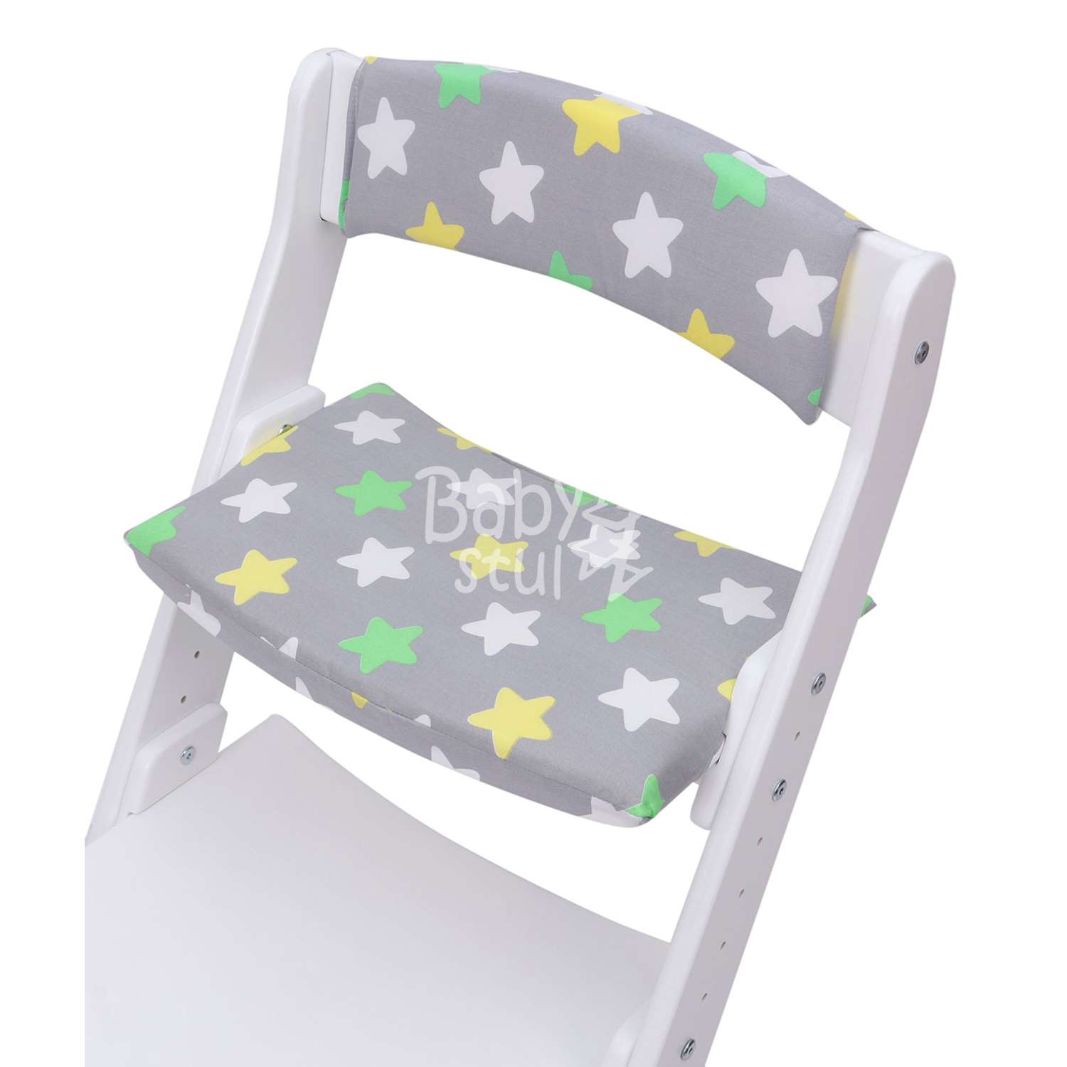 Подушки Babystul на растущий стул Звёзды на сером - фото 1