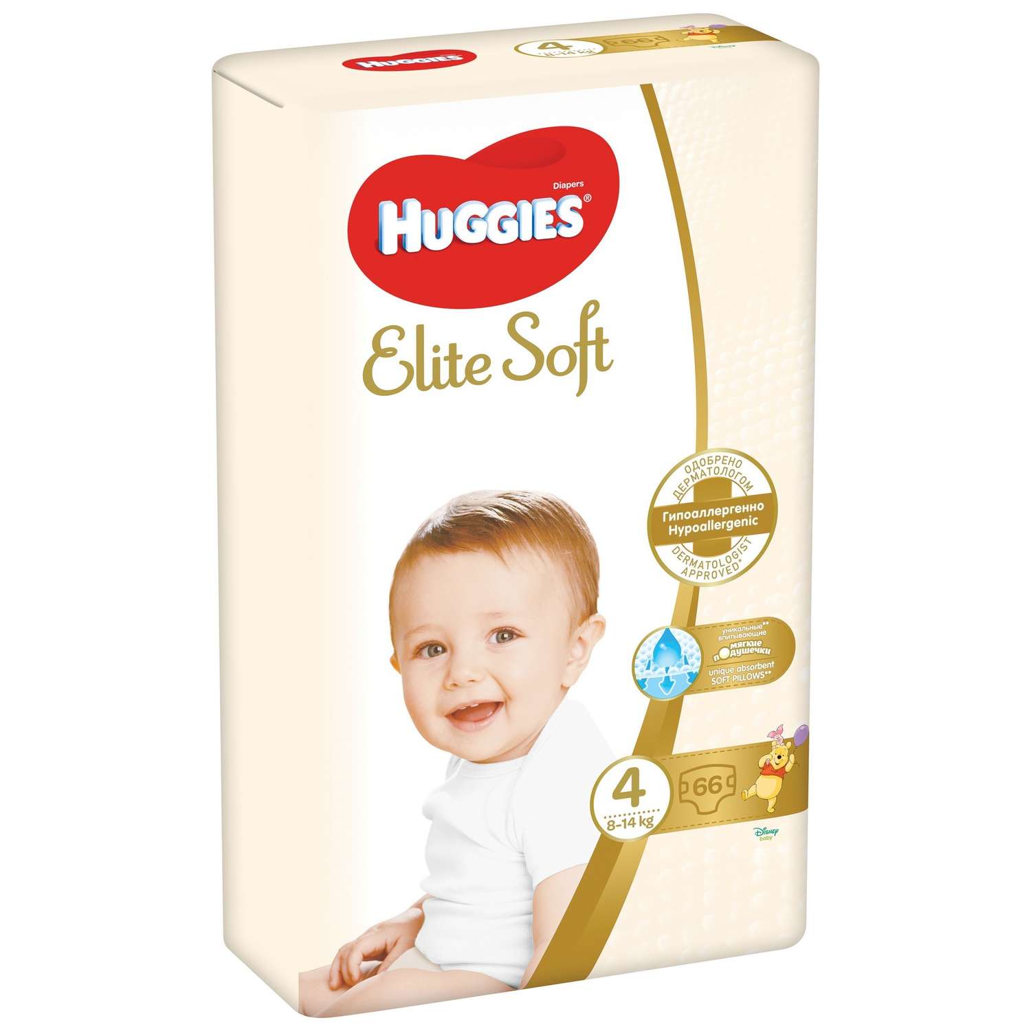Подгузники Huggies Elite Soft 4 8-14кг 66шт - фото 2