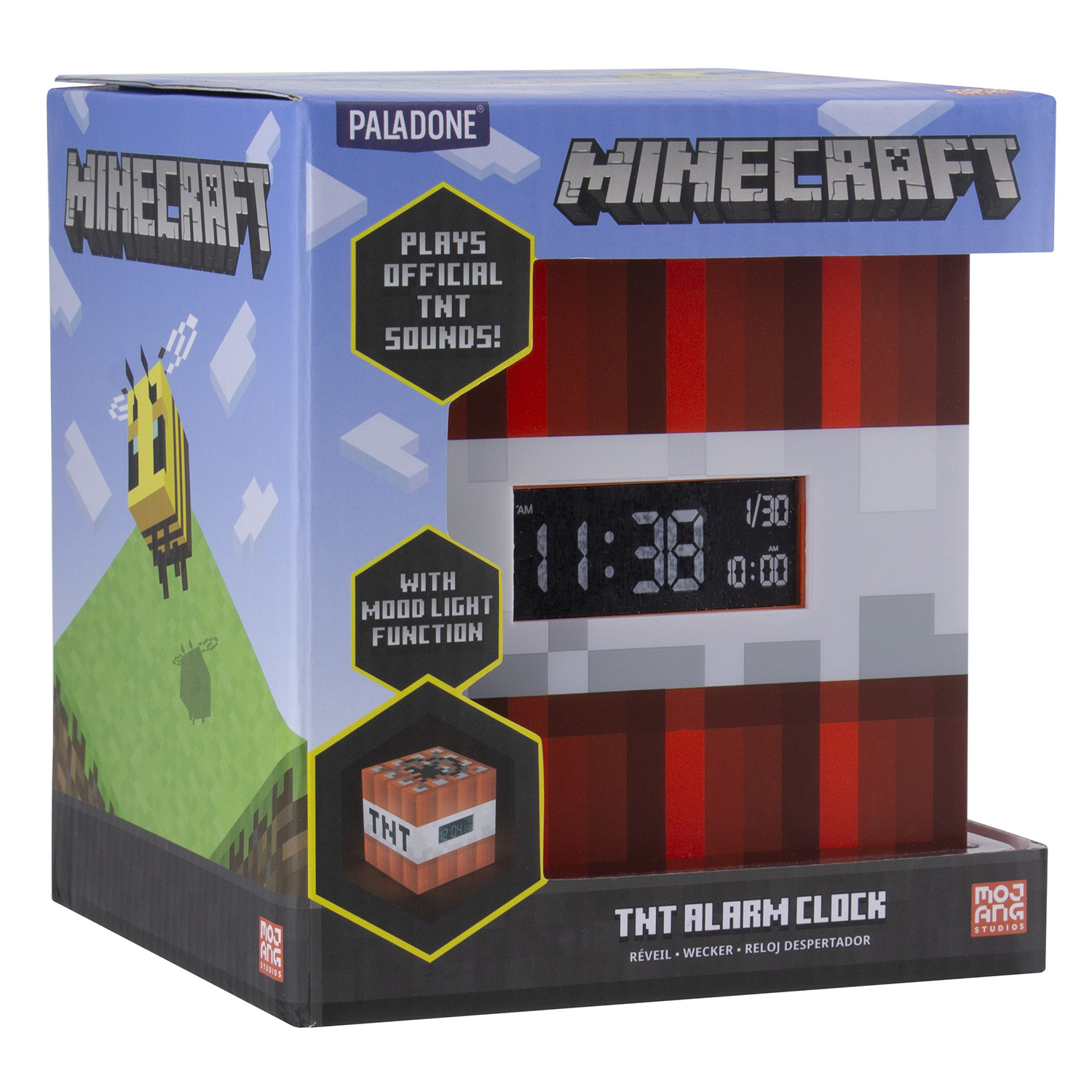 Будильник PALADONE Minecraft TNT Alarm Clock PP8007MCF купить по цене 3990  ₽ в интернет-магазине Детский мир