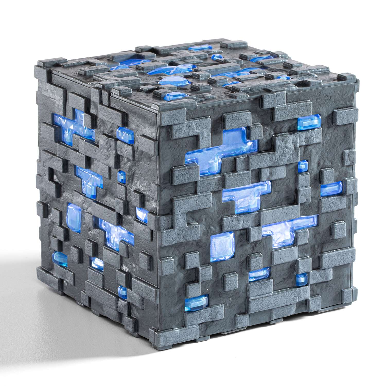Настольный светильник-ночник Minecraft Светодиодный 3D в виде блока алмазной руды - фото 6