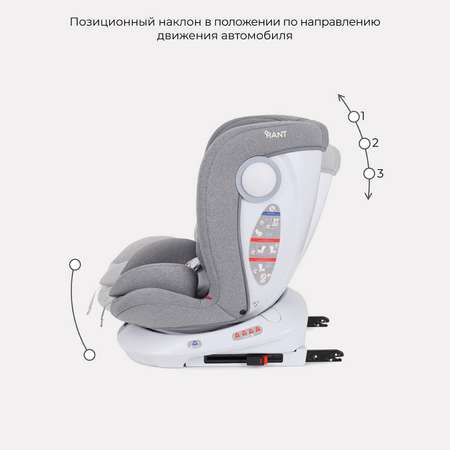 Автокресло Rant LB619 DRIVE isofix Active Line Grey группа 0-1-2-3. 0-36 кг