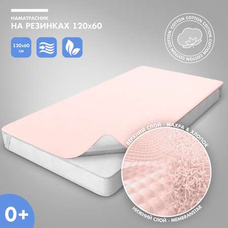 Наматрасник Nuovita N12060 на резинках Розовый