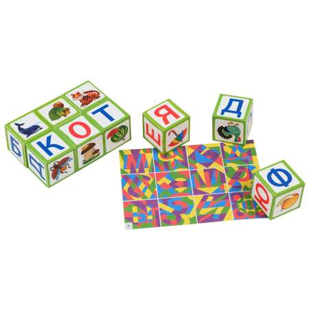 Набор Айрис ПРЕСС IQ кубики Азбука 65 игр для развития речи