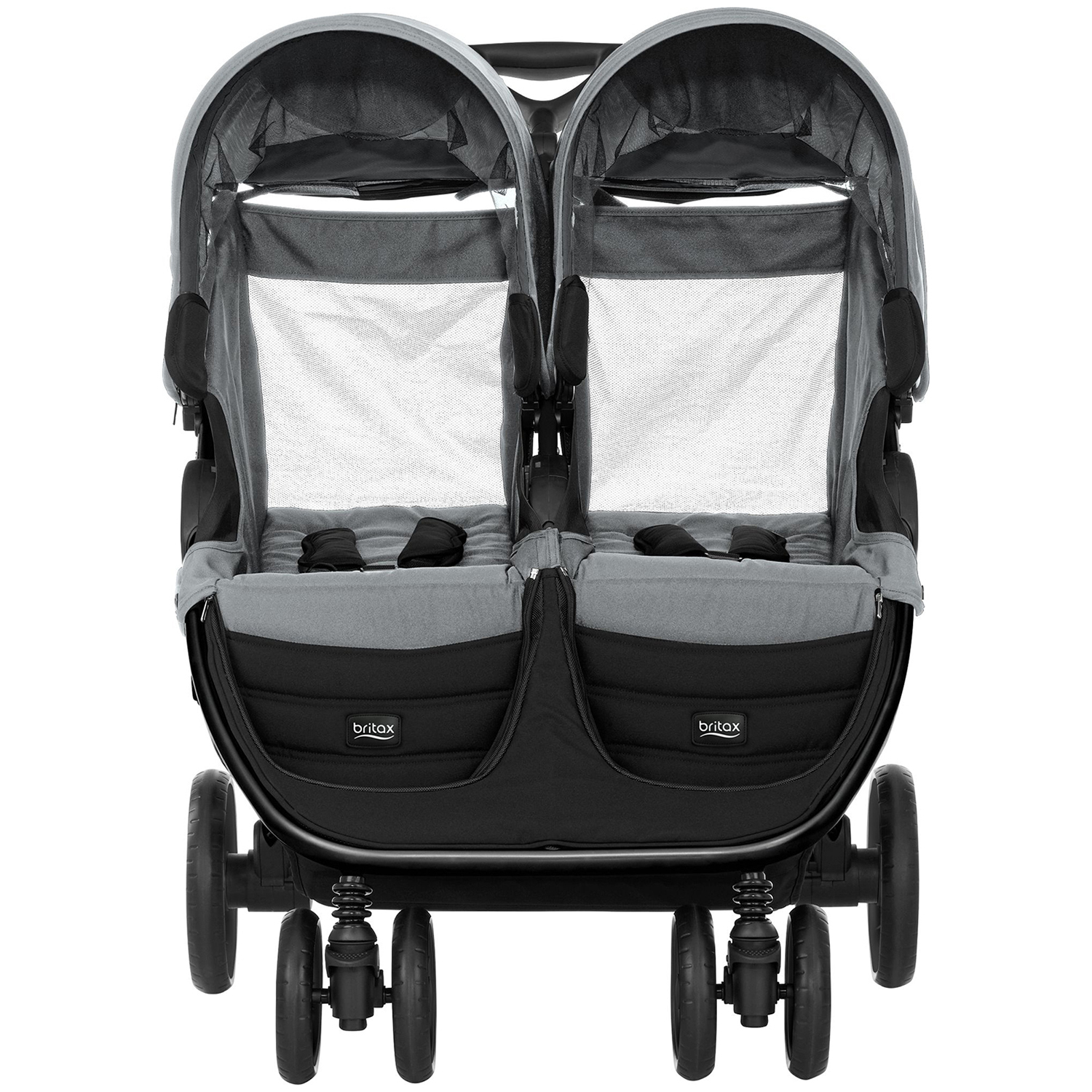 Коляска Britax B-Agile Double Steel Grey - фото 3