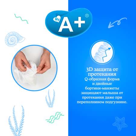 Трусики-подгузники My A+ размер XL от 12 до 17кг 56шт уп