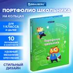 Папка для портфолио Brauberg школьника А4 на кольцах