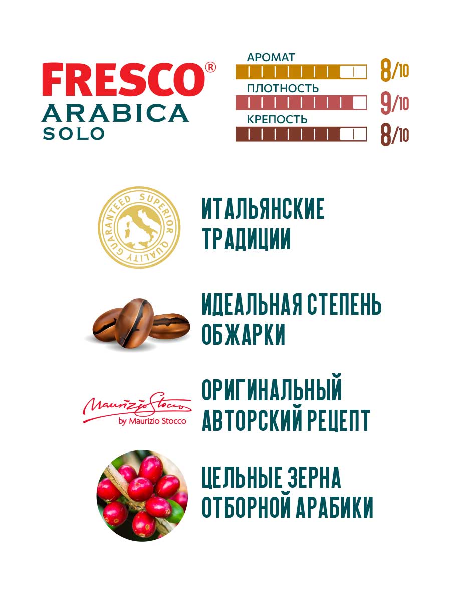 Fresco Arabica Solo кофе растворимый, 100 г