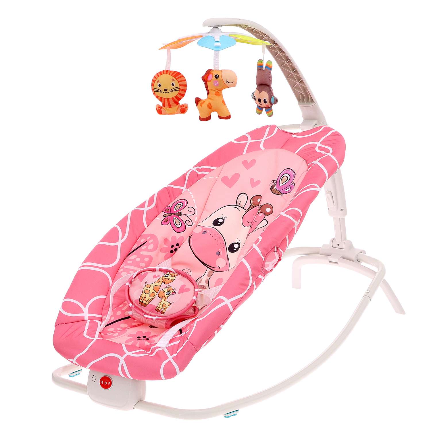 Музыкальное кресло-качалка Sima-Land для новорожденных цвет розовый 9934798 - фото 1