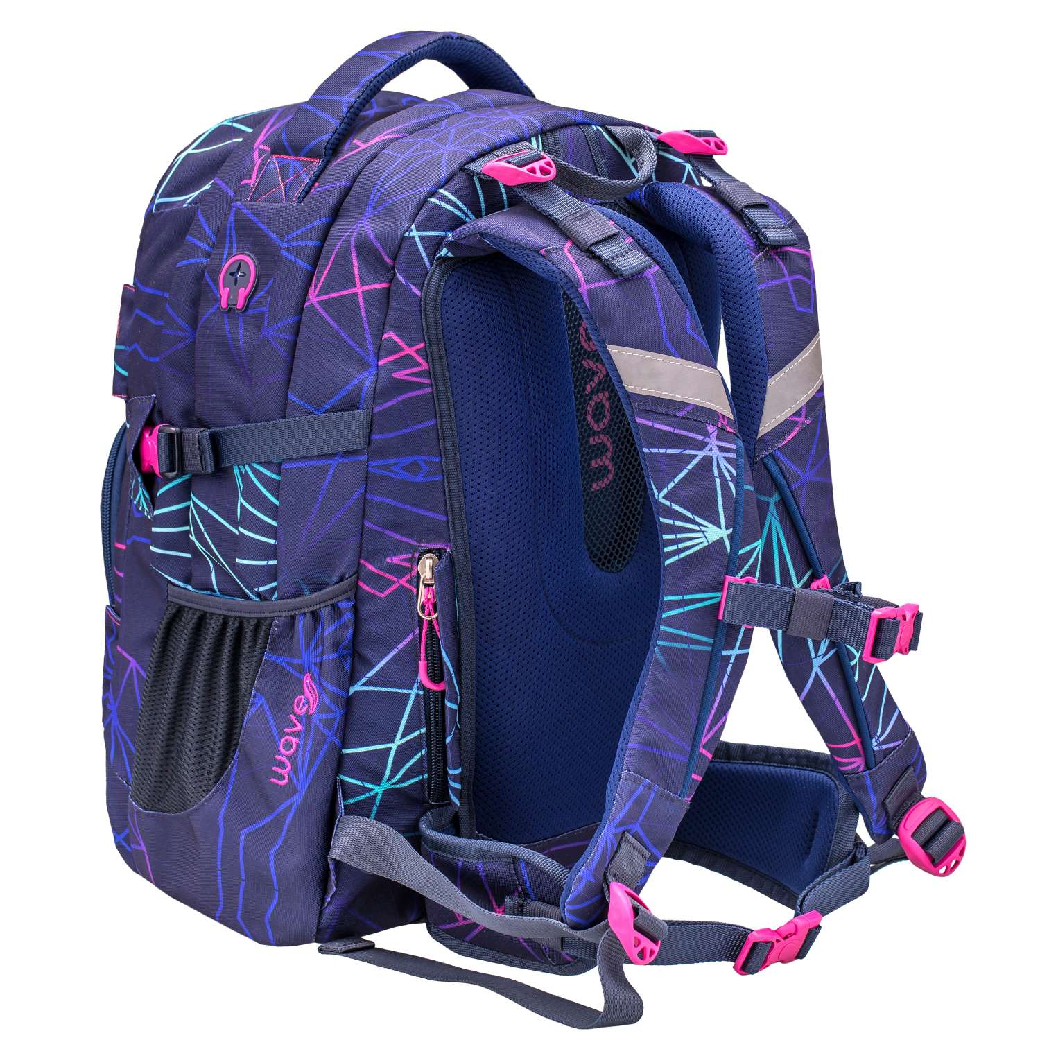 Рюкзак молодежный BELMIL Wave Infinity Stripes Purple - фото 11