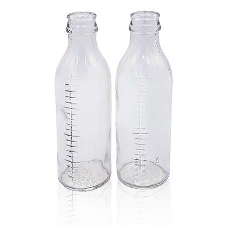 Бутылочка для кормления БДМ200 Littlebloom Молочная стеклянная 200мл 2 шт