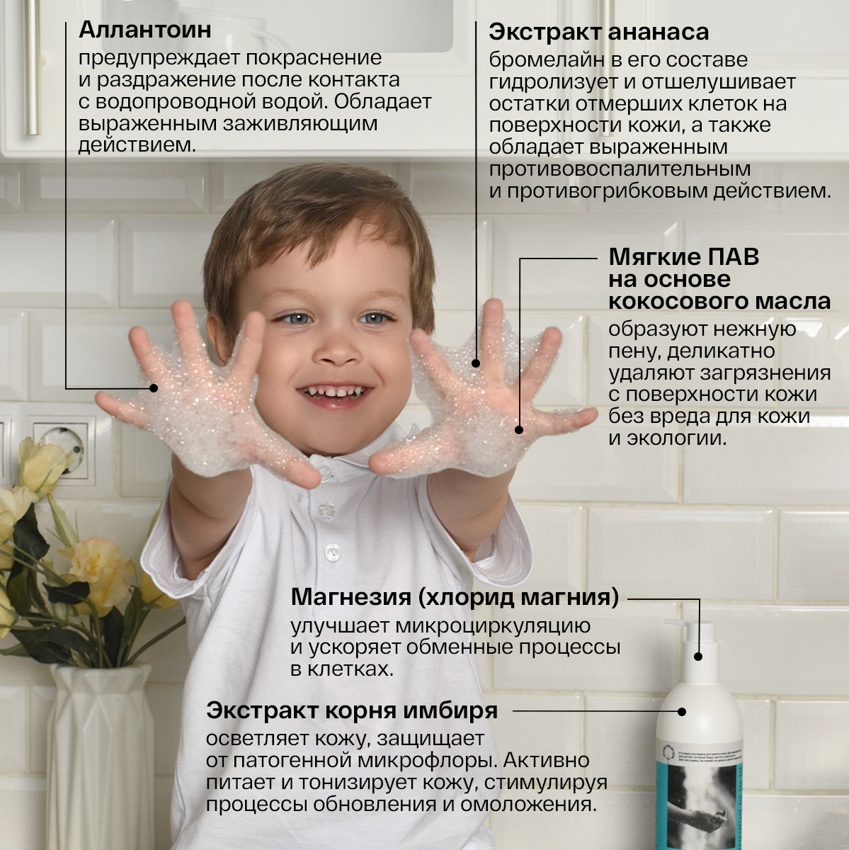 Жидкое мыло для рук Brand For My Son Имбирь и Ананас - фото 2