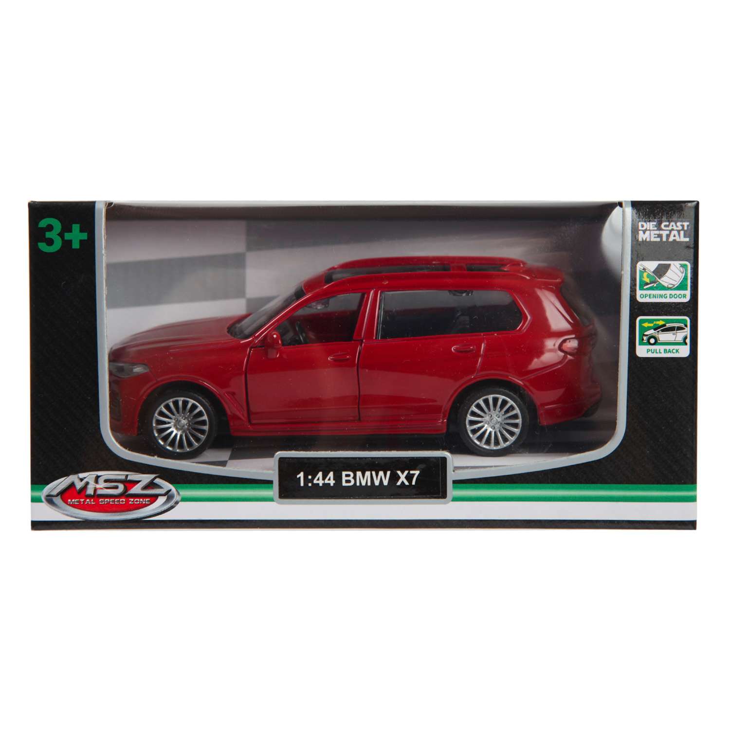 Машина MSZ 1:44 BMW X7 Красная 67347 67347 - фото 1