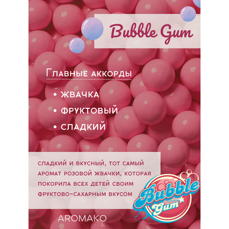 Роллербол масляные духи AromaKo Bubble Gum 5 мл