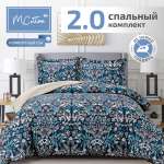 Комплект постельного белья MCotton Оттавио 2-спальный макси микро-сатин 6175-1+6174а-1