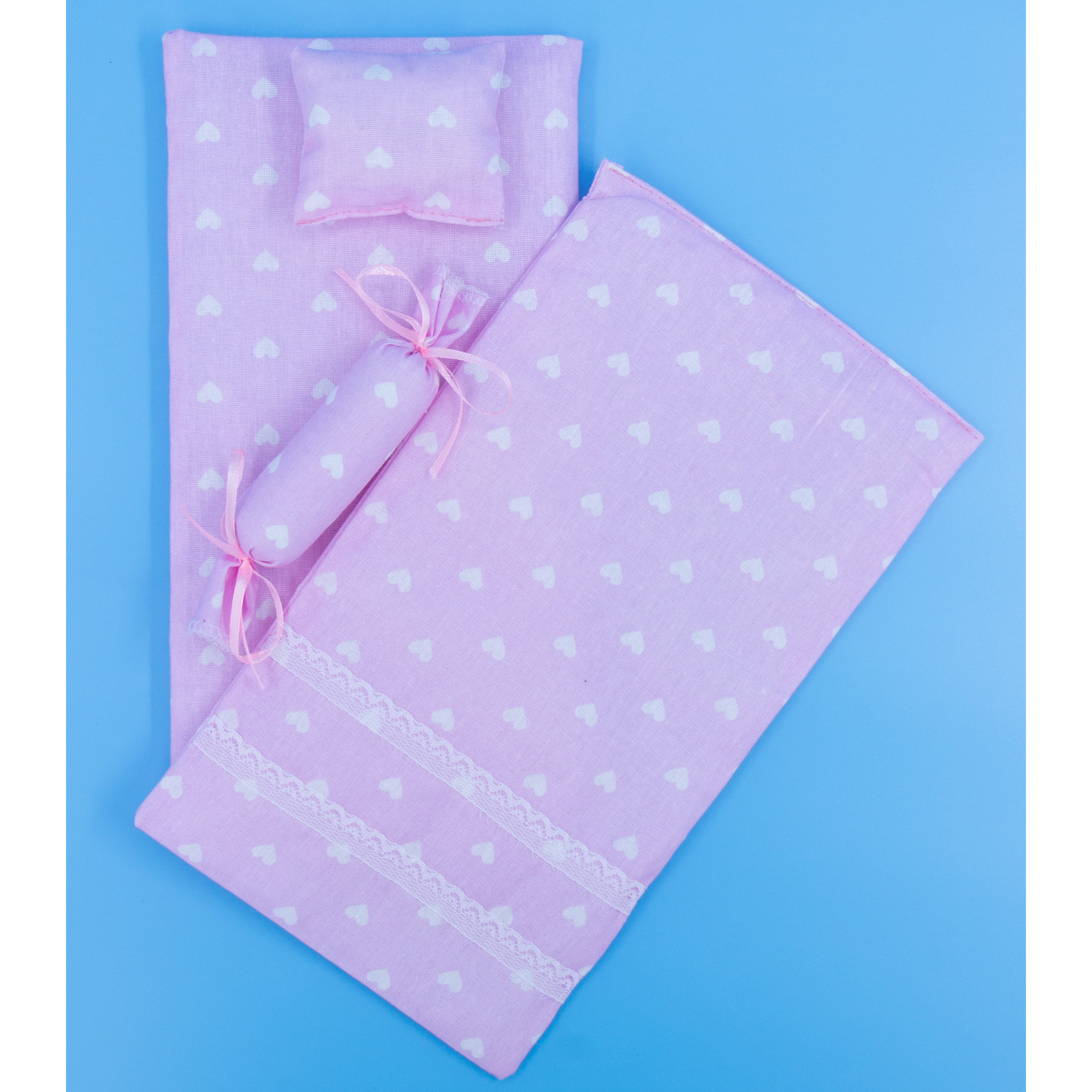 Комплект постельного белья Модница для куклы 29 см бледно-розовый 2002бледно-розовый - фото 9