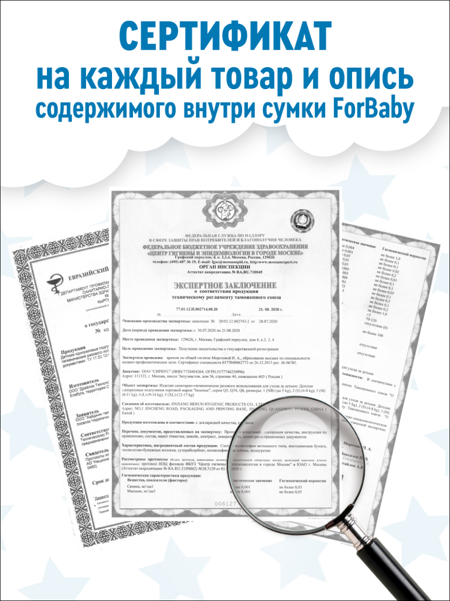 Готовая сумка в роддом ForBaby Лайт комплектация - фото 8