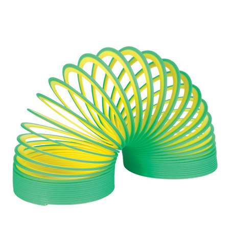 Пружинка пластик Slinky Неон - 2х-цветная в ассортименте