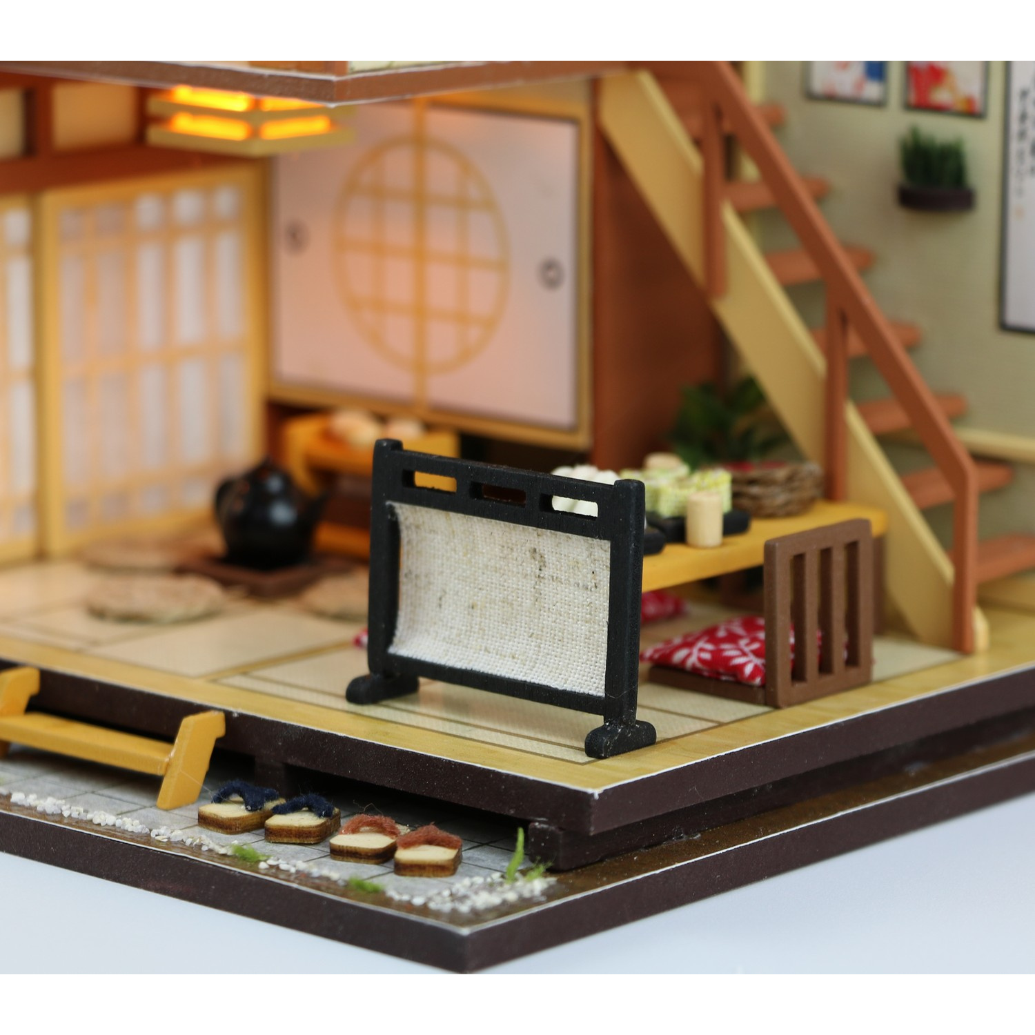 Как выглядит собранный румбокс японский дом Simon J Miniature Room Box Geisha House Etsy Canada Японская архитектура, Японск