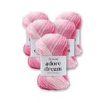 Пряжа для вязания YarnArt Adore Dream 100 гр 280 м акрил секционная анти-пиллинг 5 мотков 1062 секционный