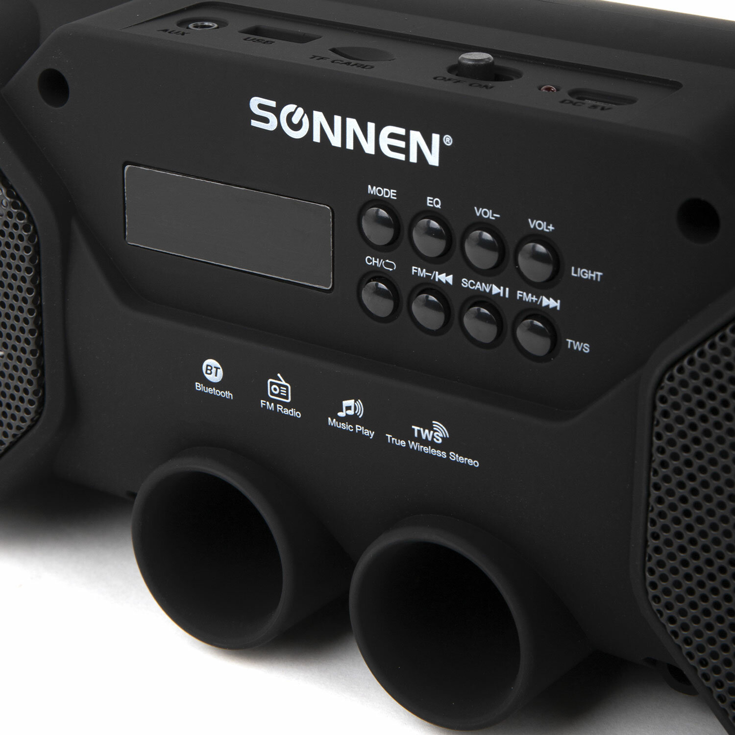 Колонка портативная Sonnen беспроводная / bluetooth / радиоприемник B306.2*6 Вт microSD Mp3-плеер - фото 12