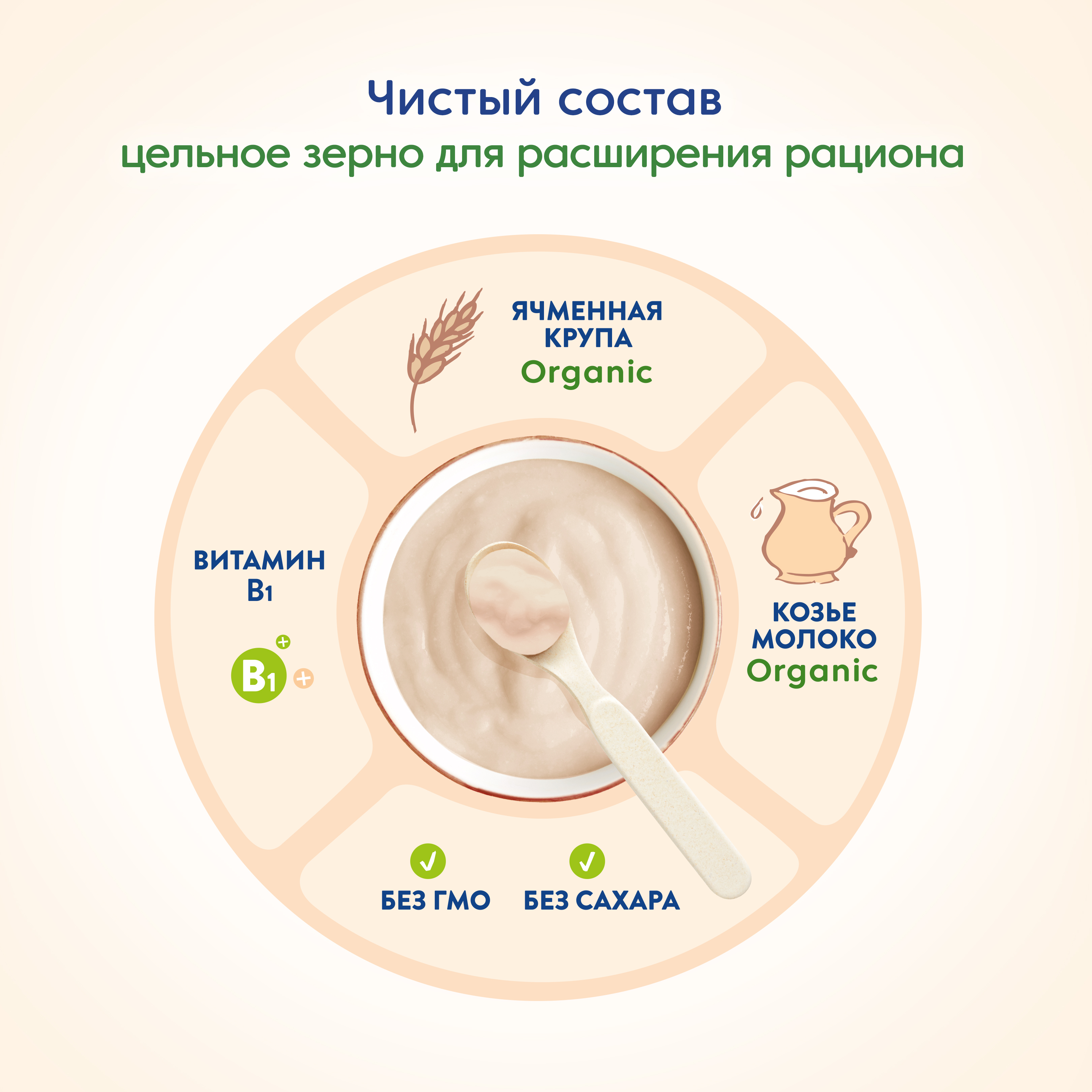 Каша Мамако Organic ячменная на козьем молоке 200г с 5месяцев купить по  цене 431 ₽ в интернет-магазине Детский мир