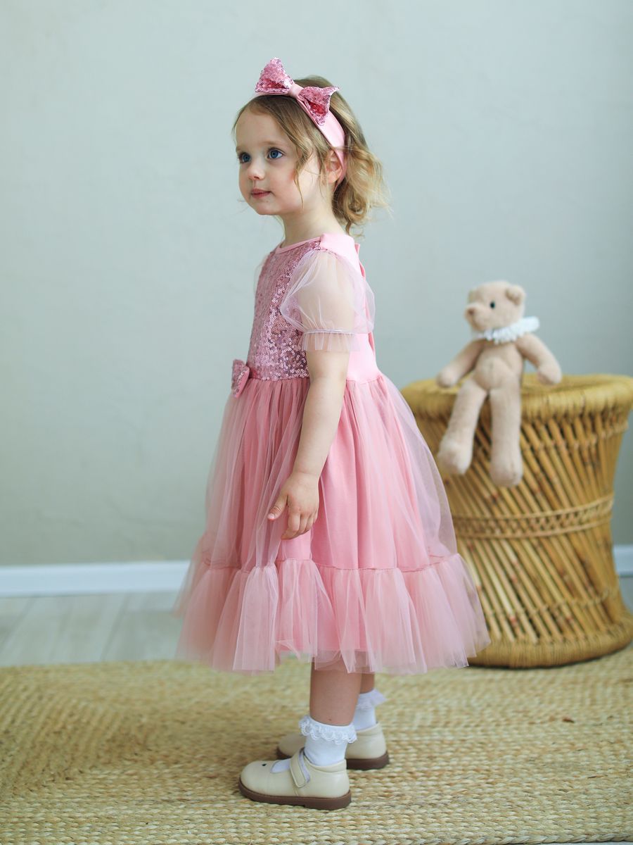 Платье Trendyco kids ТК616/румяна-Blush - фото 6