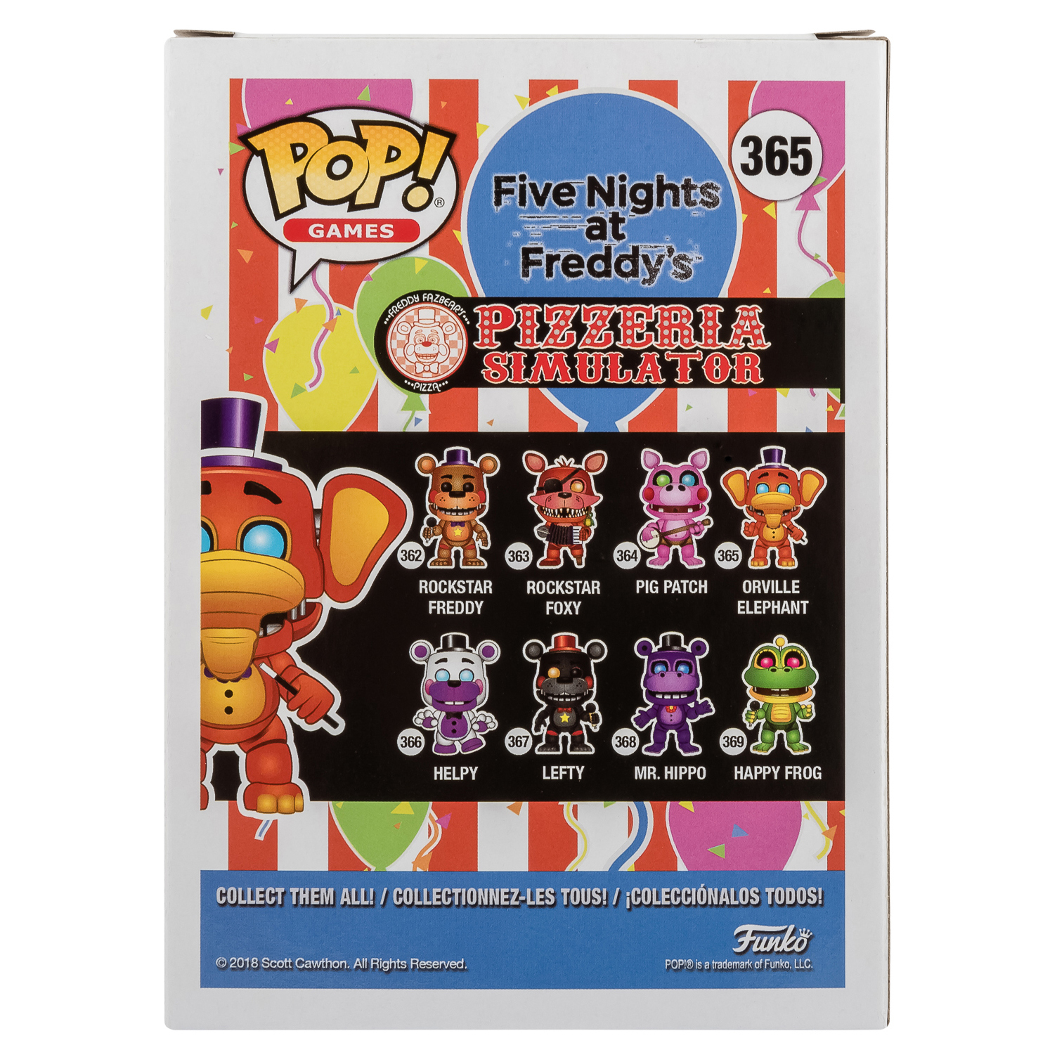 Фигурка Funko Pop vinyl Fnaf pizza Orville elephant - фото 3