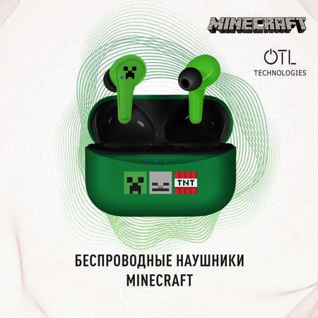 Наушники беспроводные OTL Technologies Minecraft Creeper