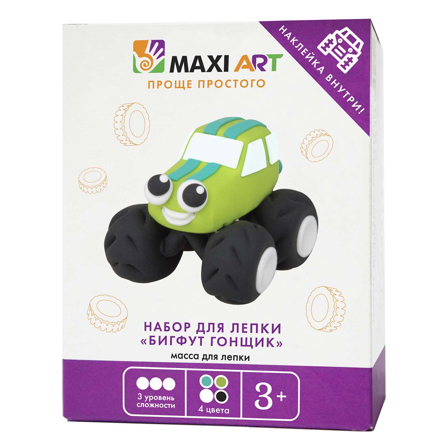 Набор для лепки Maxi Art Бигфут Гонщик МА-0816-01 - фото 1