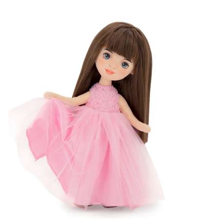 Кукла Orange Toys Sweet Sisters Sophie в розовом платье с розочками 32 см Серия Вечерний шик