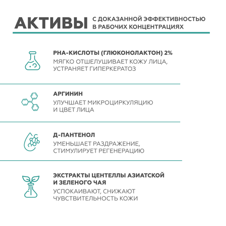 Гель для умывания лица GELTEK очищающий с PHA-кислотами 200 мл