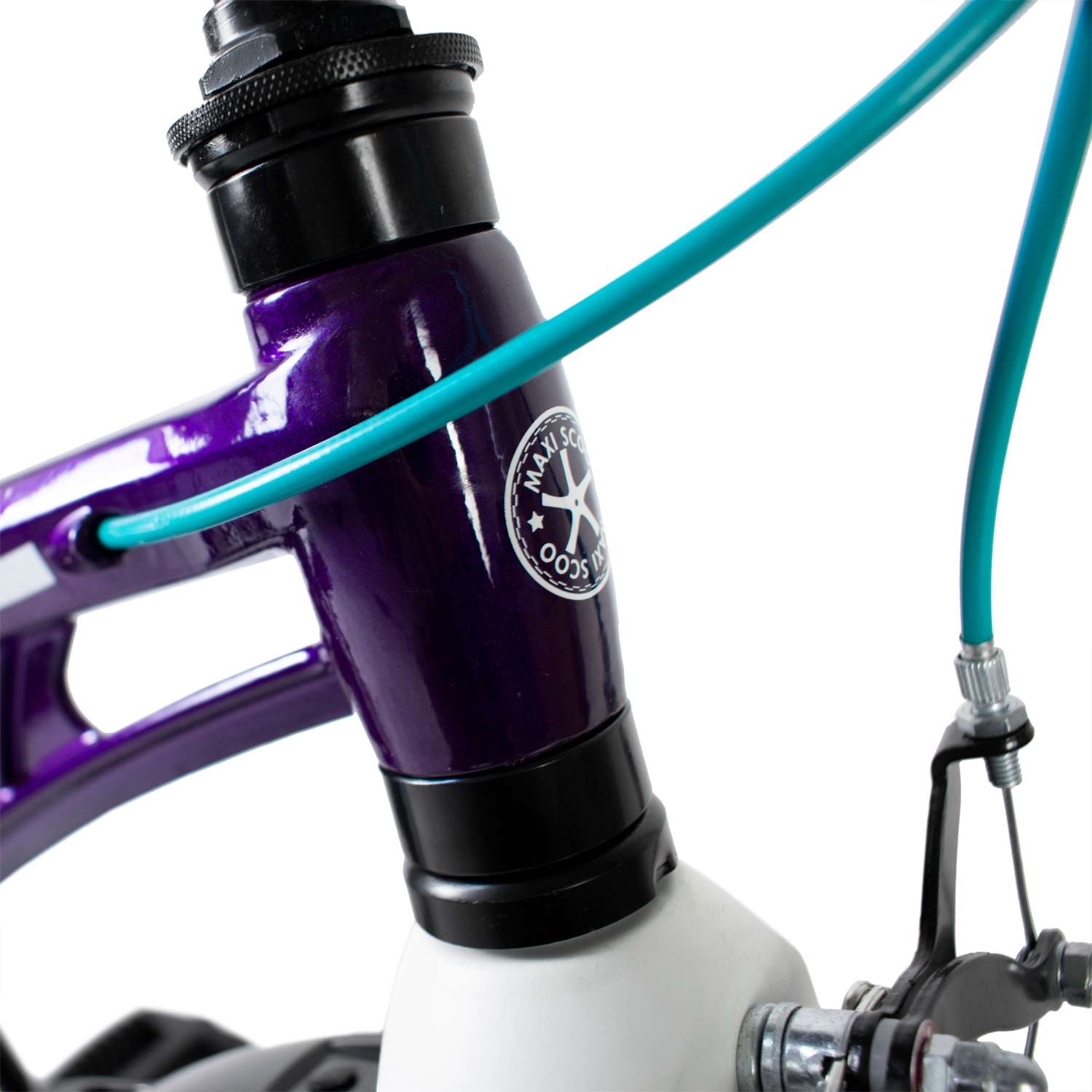 Детский двухколесный велосипед Maxiscoo Cosmic стандарт 16 фиолетовый - фото 6
