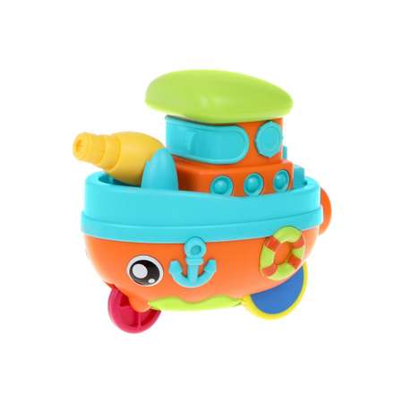 Заводная игрушка Жирафики Кораблик каталка для малышей