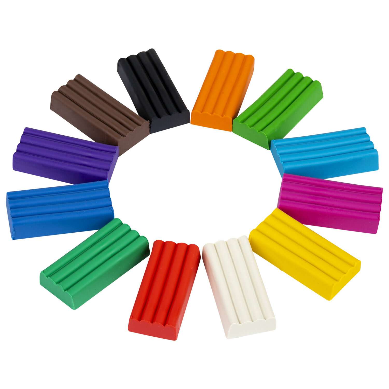Пластилин классический Пифагор для лепки набор для детей 12 цветов - фото 6