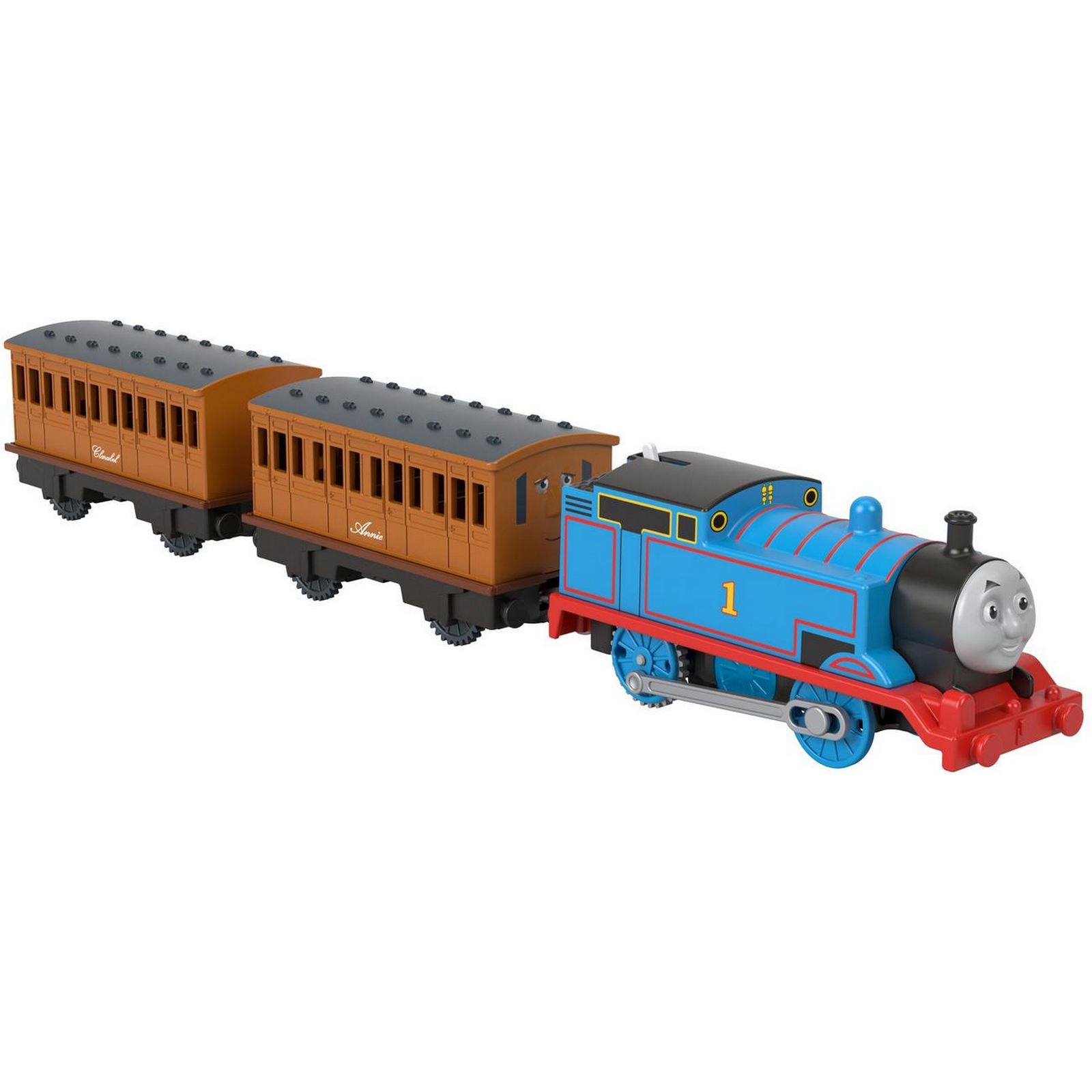 Паровозик Thomas & Friends Железная дорога Лучшие моменты Томас и пассажирские вагончики моторизированный GPJ57 - фото 3