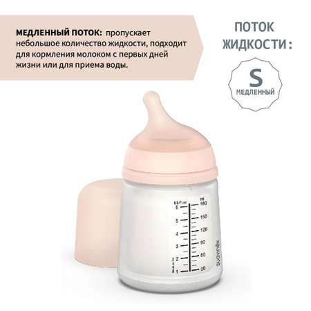 Соска для бутылки Suavinex противоколиковая