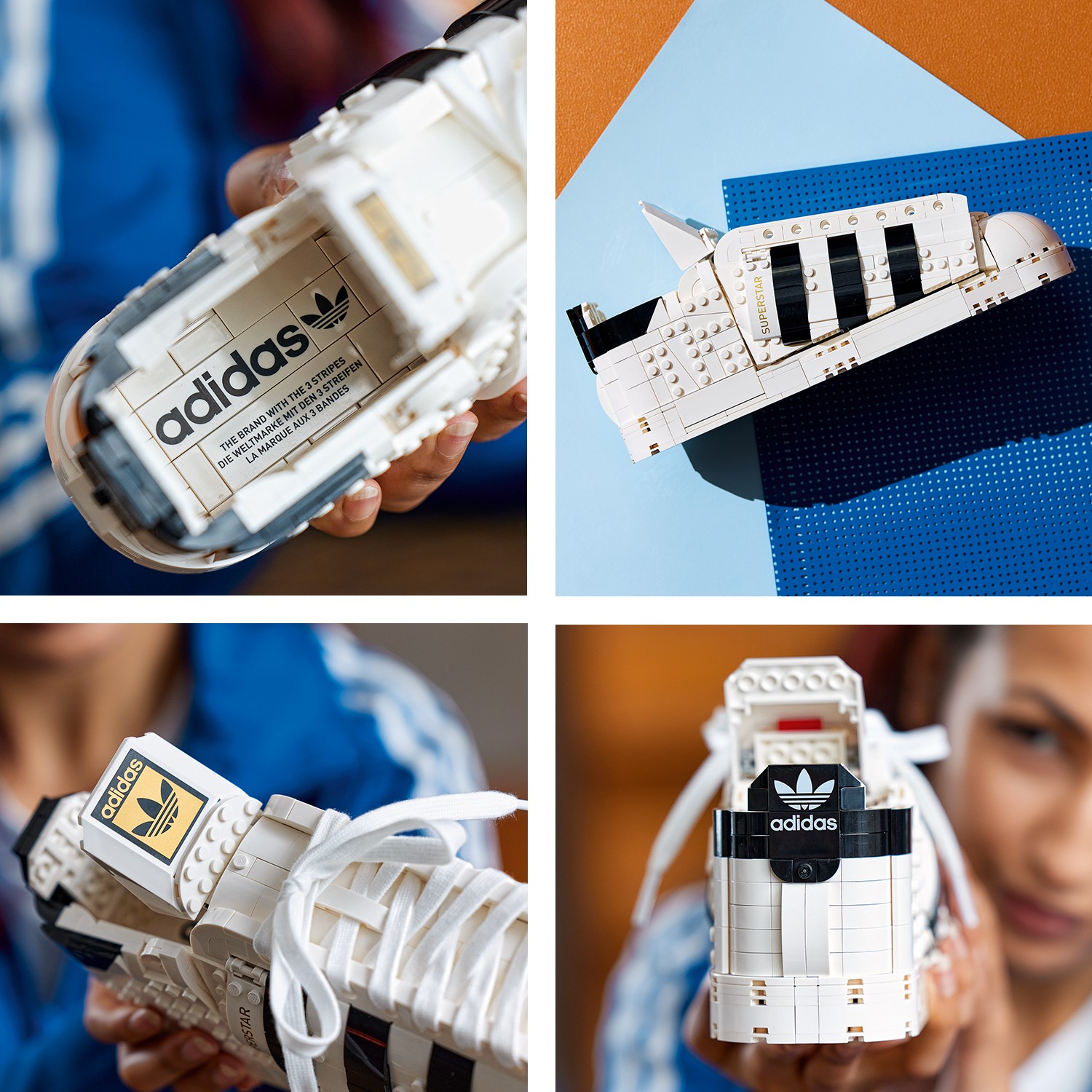 Конструктор LEGO Icons Кроссовки adidas Originals Superstar 10282 - фото 4