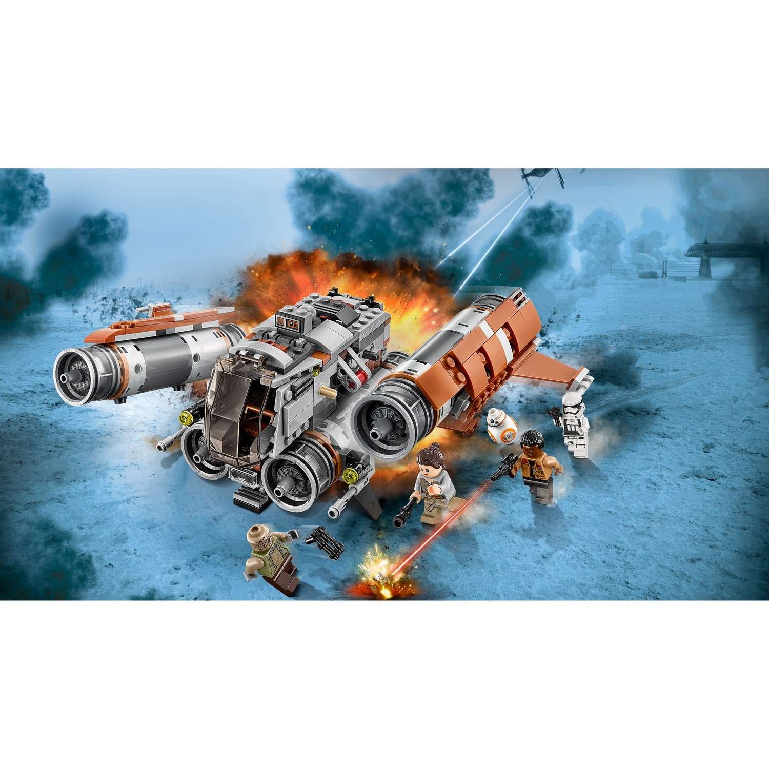 Конструктор LEGO Star Wars Квадджампер Джакку блочный - фото 4
