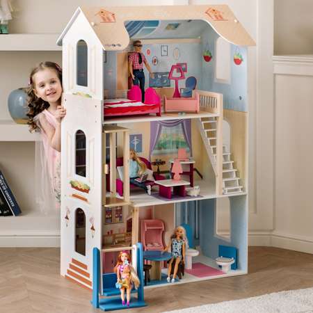 Кукольный домик Paremo Грация с мебелью 17 предметов