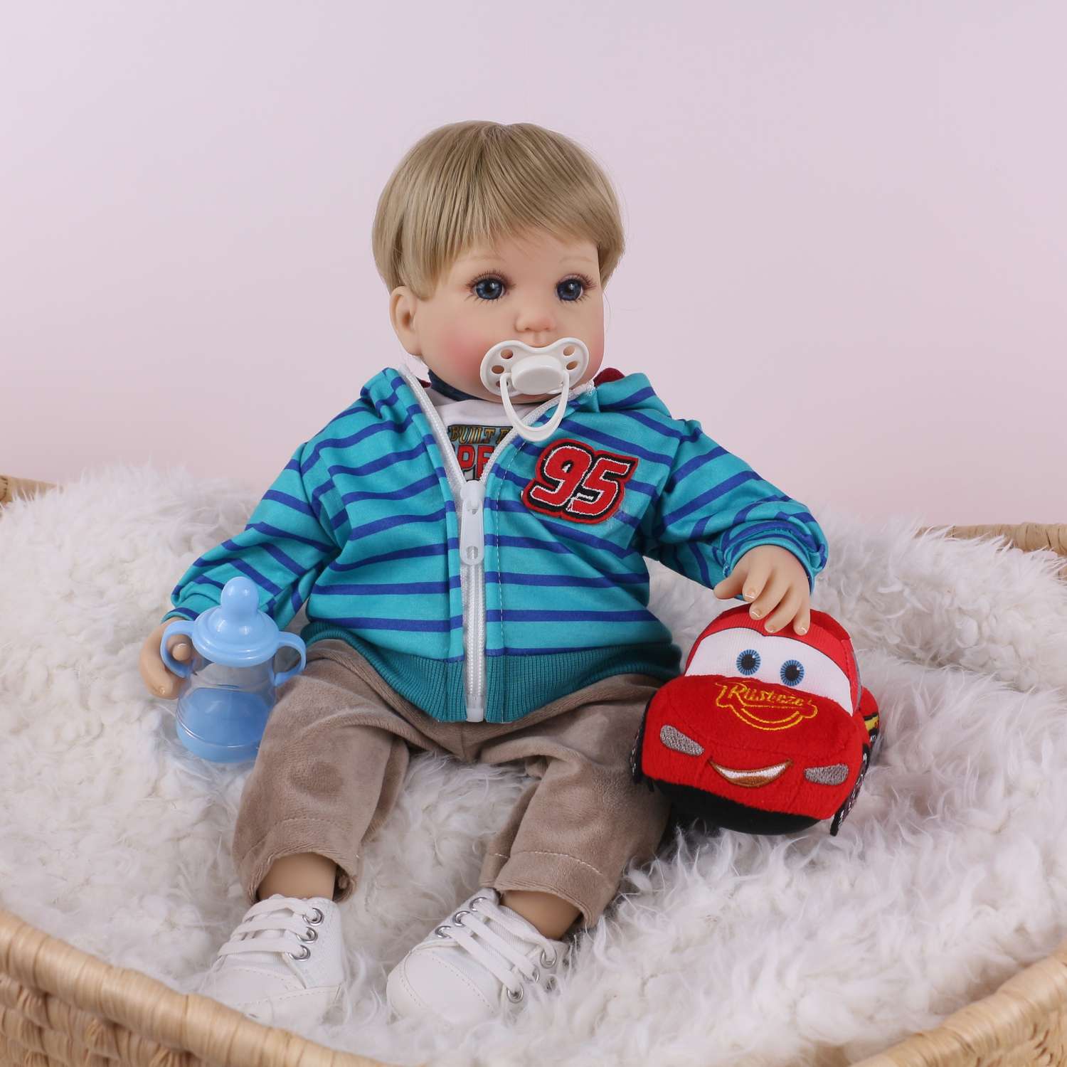 Кукла Реборн QA BABY Мишель мальчик большой пупс набор игрушки для девочки 42 см 45009 - фото 5