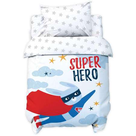 Комплект постельного белья Крошка Я Super hero 100% хлопок