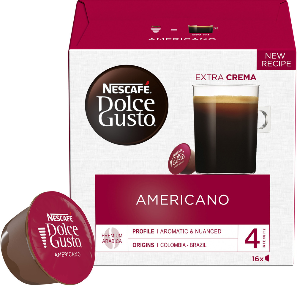 Кофе в капсулах Nescafe Dolce Gusto Americano 16 капсул - фото 1