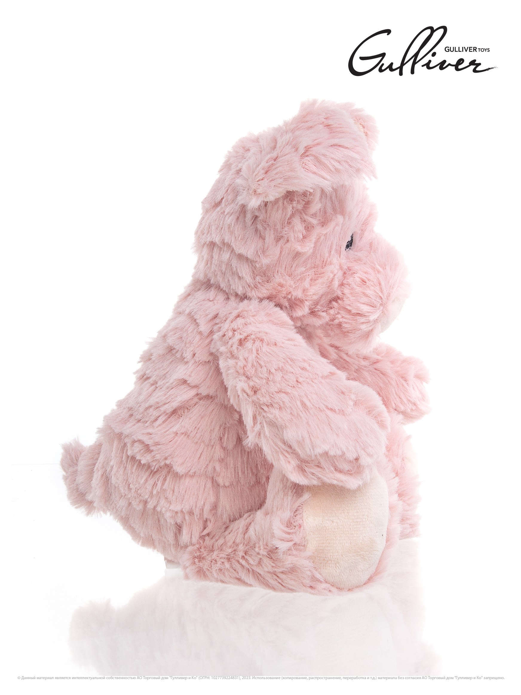 Мягкая игрушка GULLIVER Хрюша Вилли розовая 28 см - фото 3
