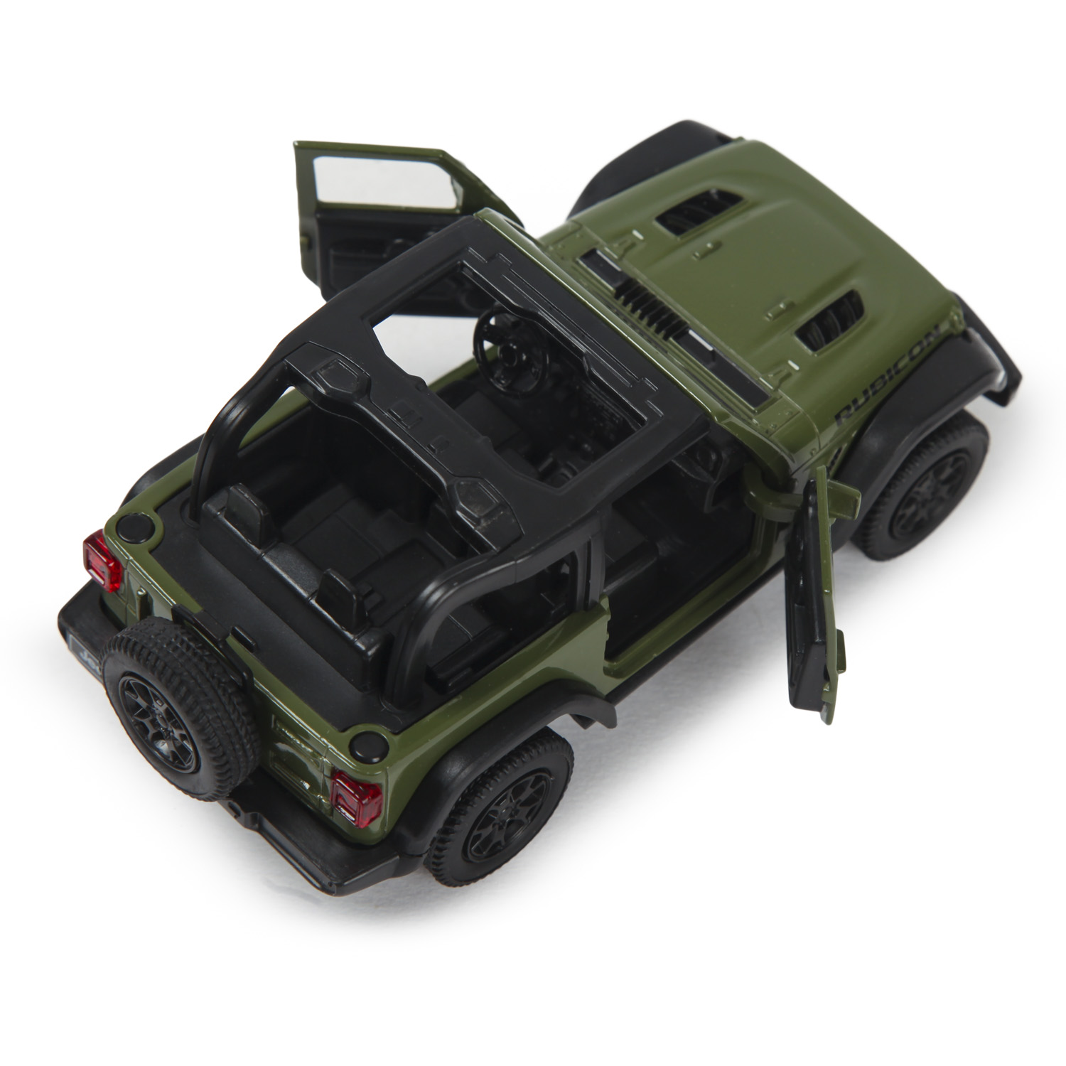 Автомобиль Mobicaro Jeep Rubicon Open Top 1:32 зеленый 544060NT(А) - фото 7