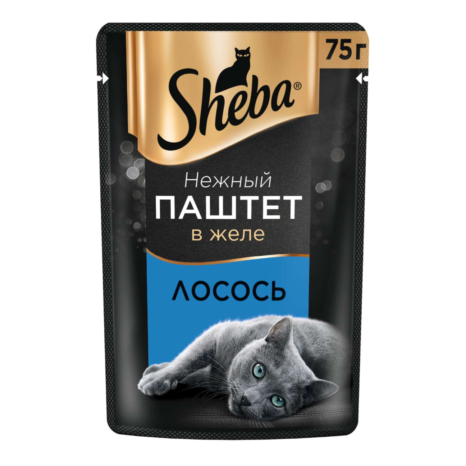 Корм для кошек Sheba 75г нежный паштет в желе с лососем - фото 2