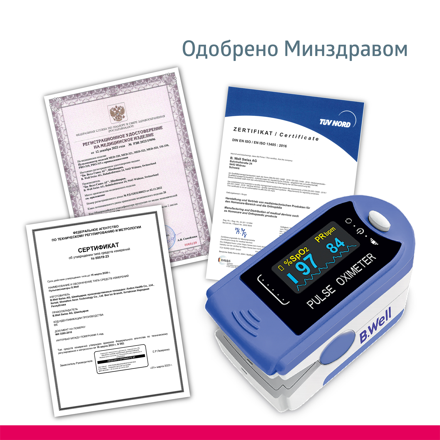 Пульсоксиметр B.Well med-320 - фото 12