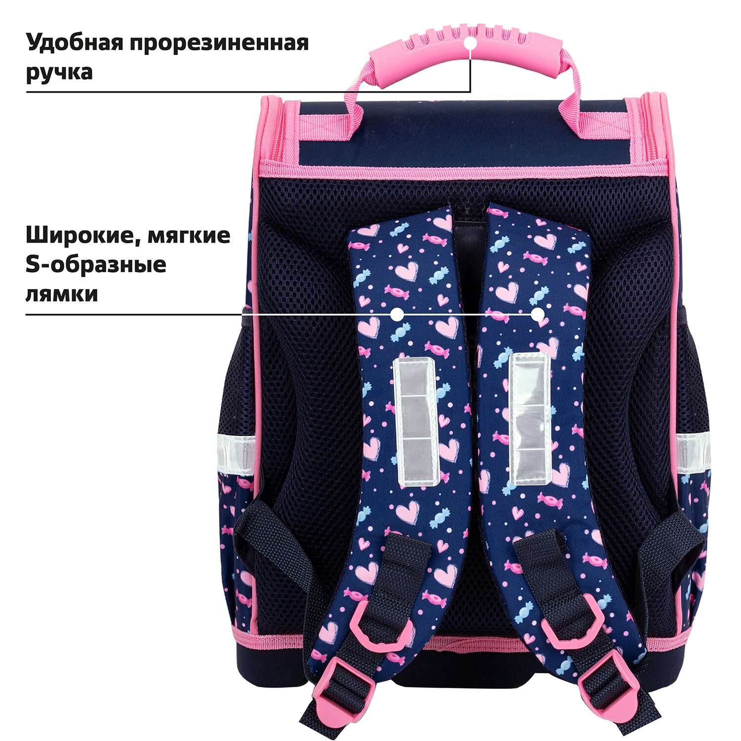 Рюкзак школьный Юнландия для девочки детский в 1 класс - фото 6